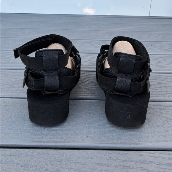 Teva Flatform Mevia Strappy Gladiator Platform Sandals Black Size 8 - Picture 12 of 17